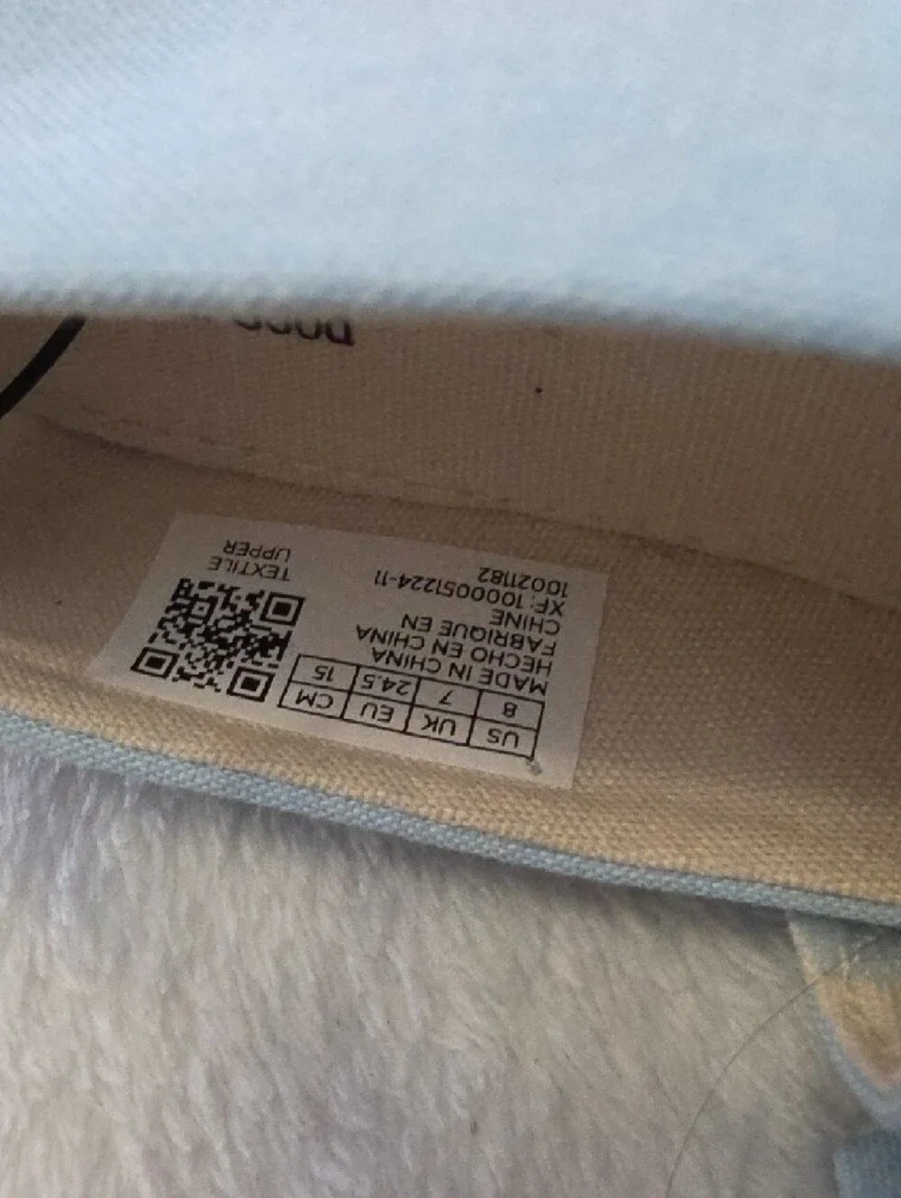 Toms -  Kids Light Blue Canvas Knot Ballet Flats
